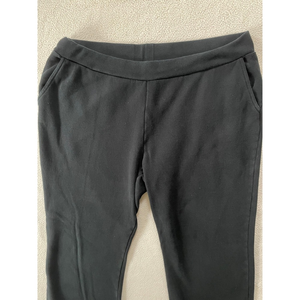 Lauren Ralph Lauren Womens 2X Pants Black Knit Cotton Blend Fleece Pockets - Picture 4 of 14